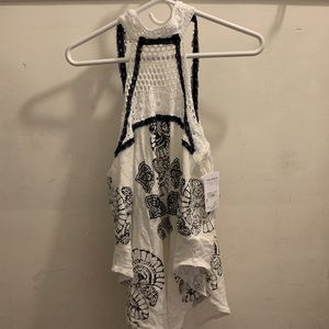 Free People choker tank top. Very intricate design
